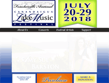 Tablet Screenshot of lakemusicfestival.org